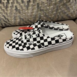 Vans checkered Mules 7.5